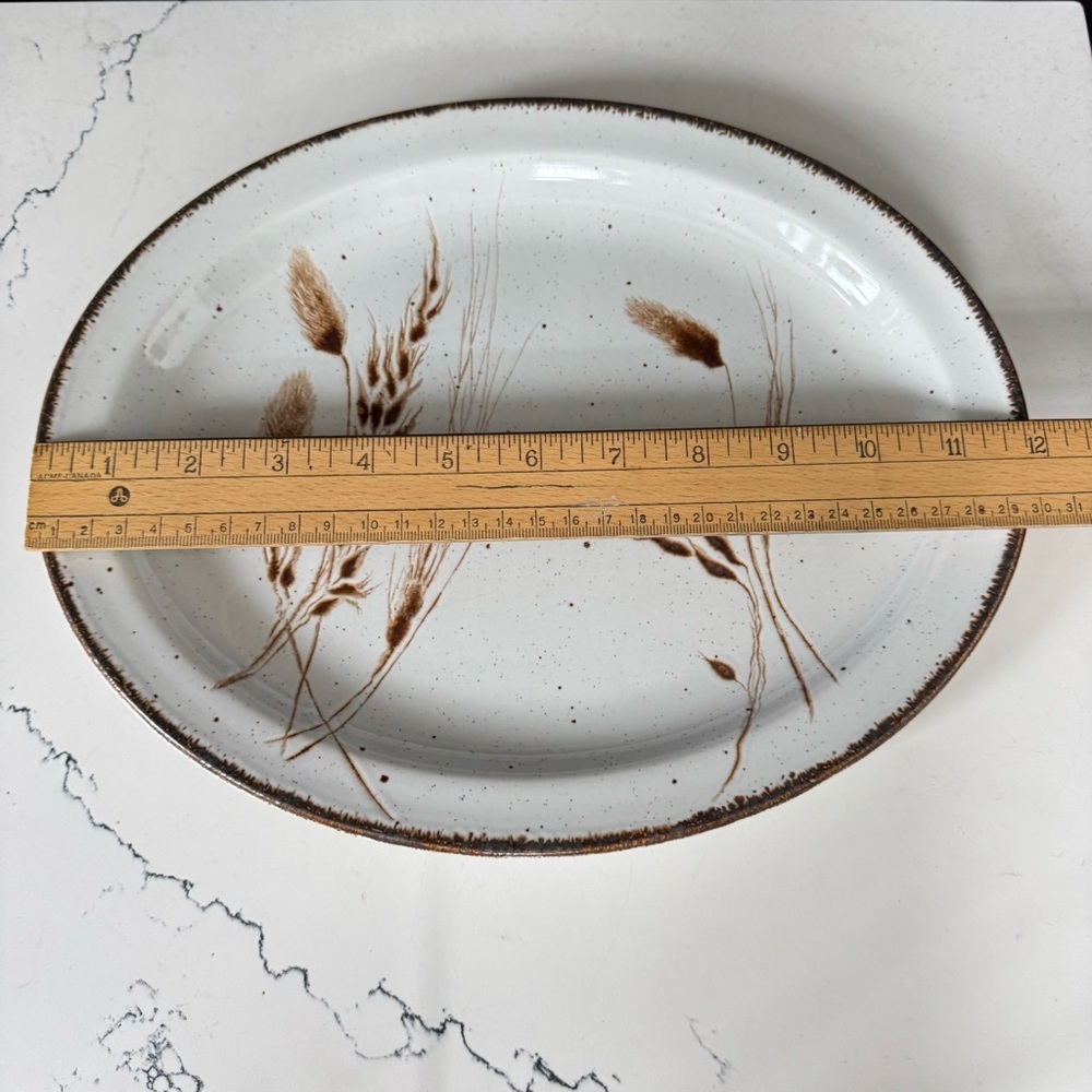 Stonehenge Wedgewood Midwinter Wild Oats Serving Platter Made in England - Picture 4 of 4